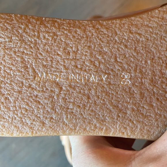 Alberto Fermani brown leather slip on sandals 38 - Picture 8 of 8